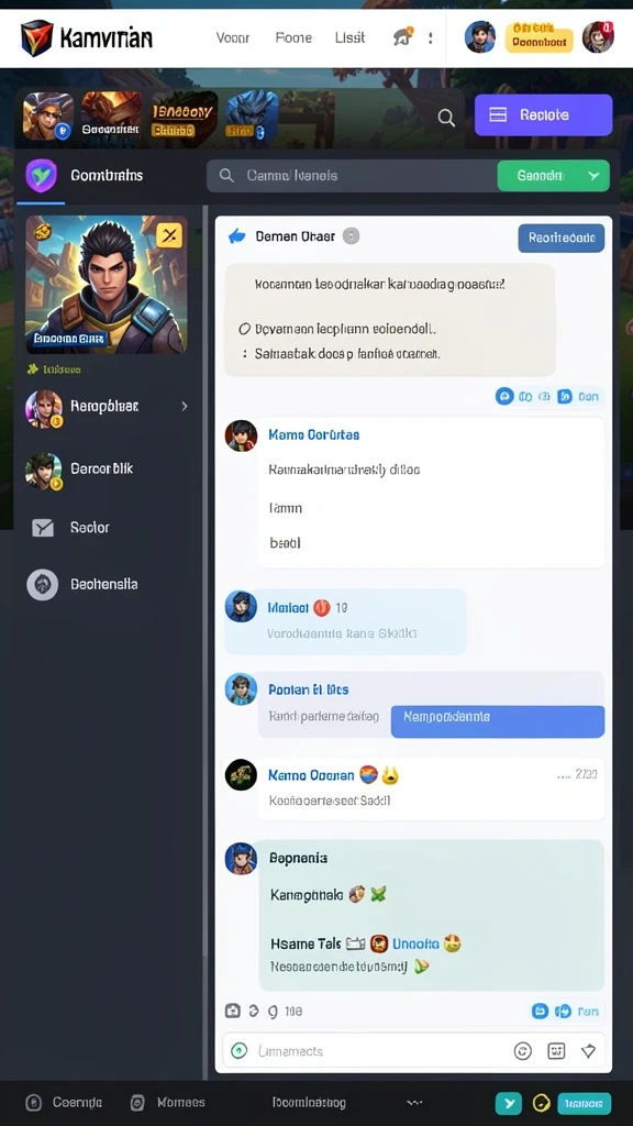 Screenshot menampilkan pilihan permainan olahraga yang beragam.