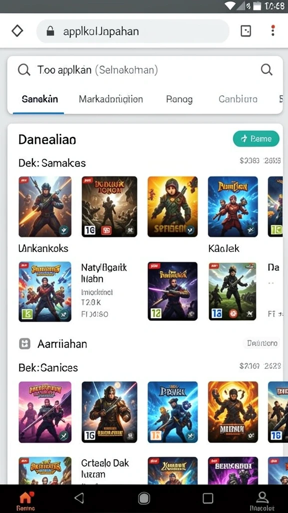 Screenshot menampilkan pilihan karakter yang beragam.