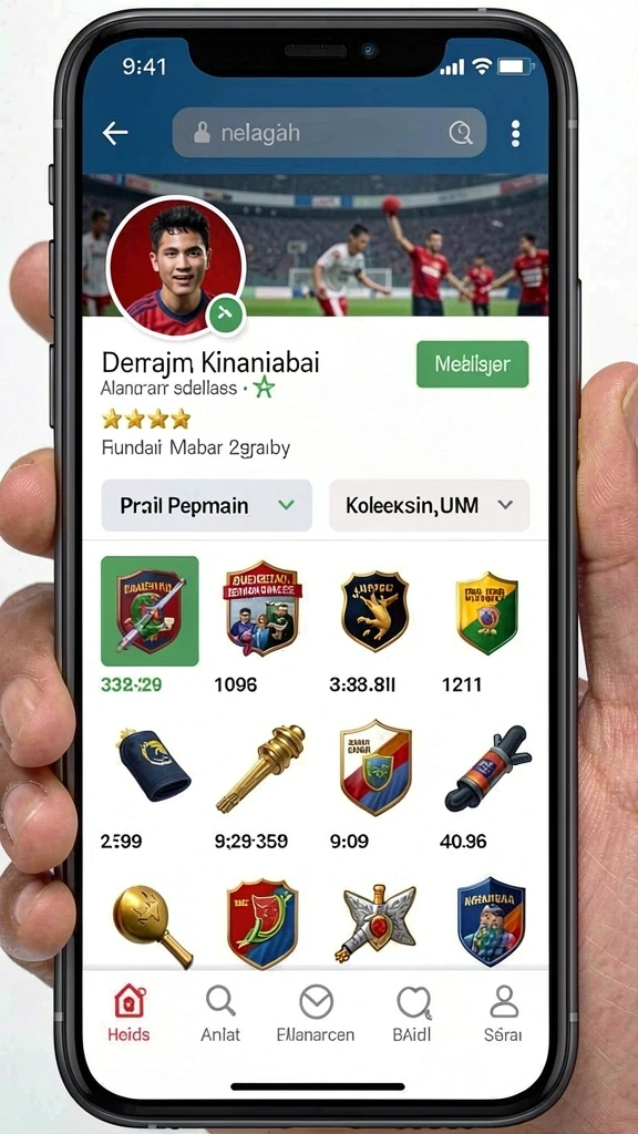 Aksi seru dalam lapangan sepak bola.