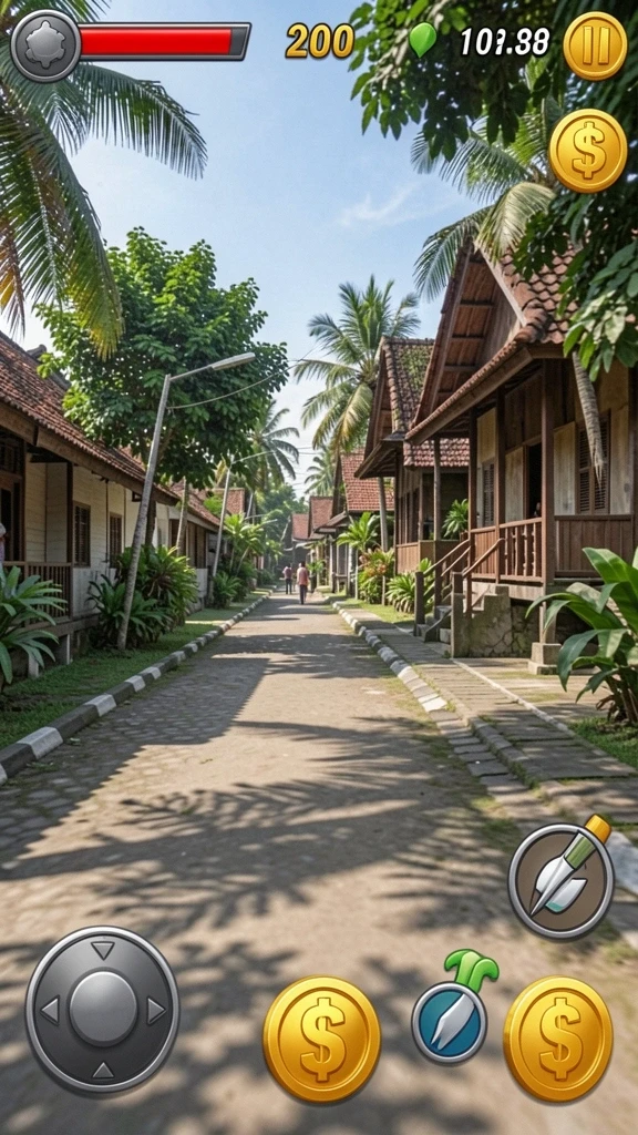 Tampilan karakter yang menarik dan unik.