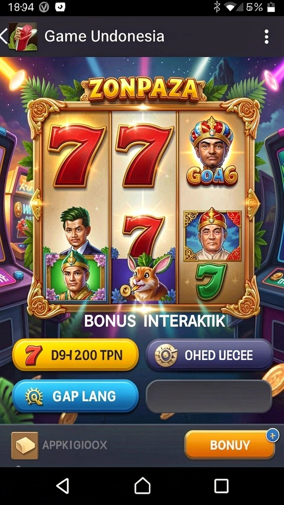 Tangkapan layar menampilkan antarmuka utama game BOS5000.