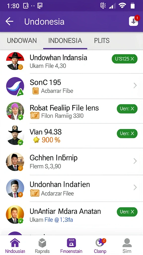 Screenshot menampilkan pencapaian yang telah diraih pemain.