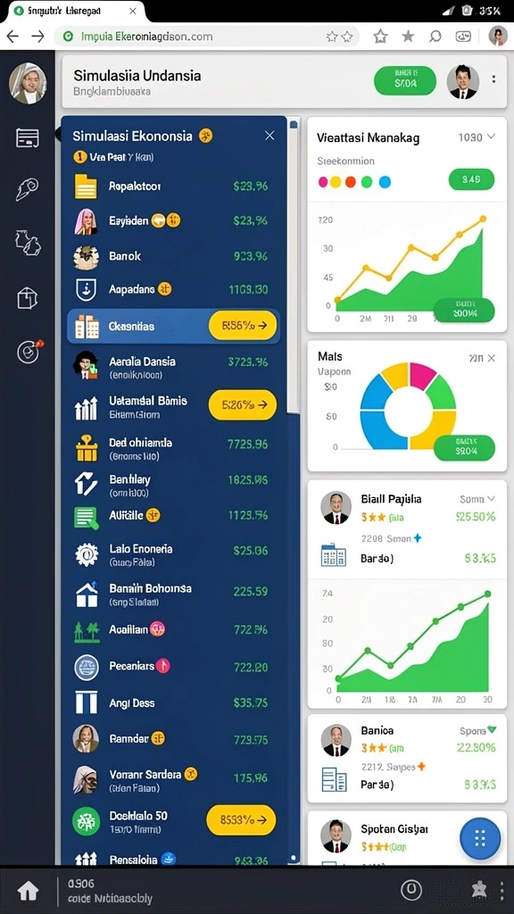 Leaderboards menunjukkan peringkat pemain dengan jelas.
