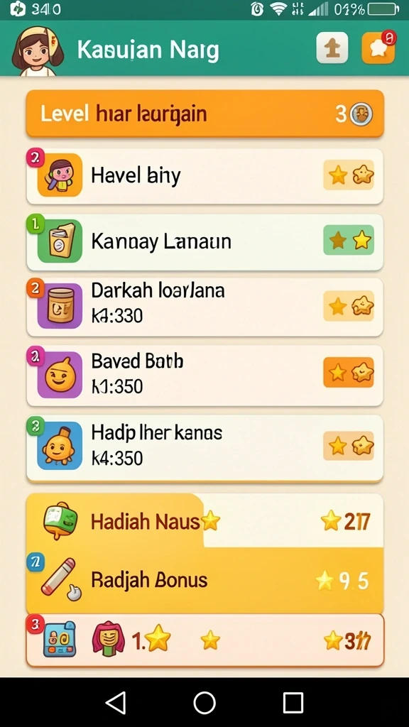 Tampilan antarmuka yang menarik dan user-friendly.