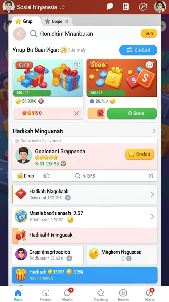 Ilustrasi level yang penuh warna dan menarik.