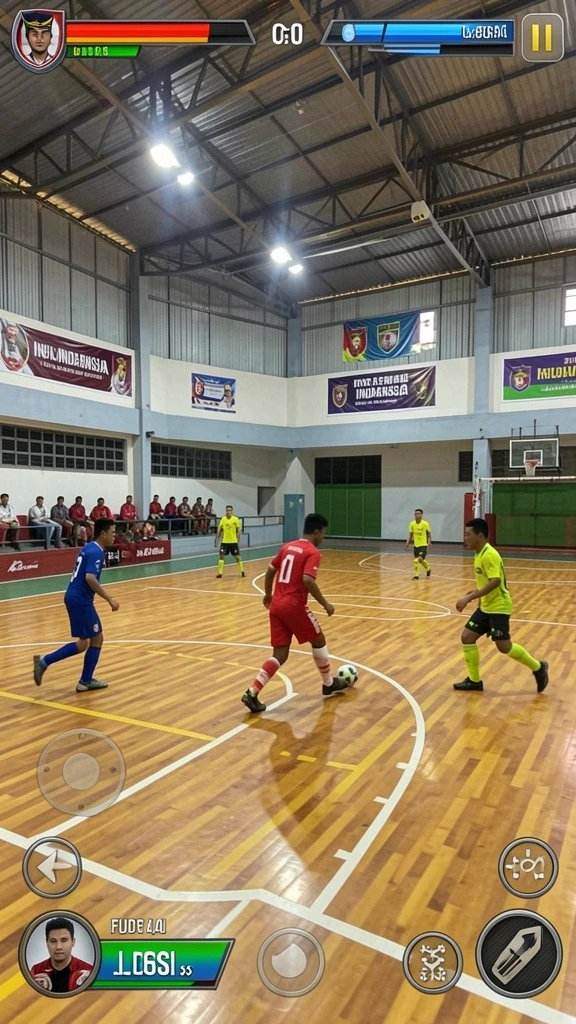 Menampilkan pemandangan level yang menakjubkan.