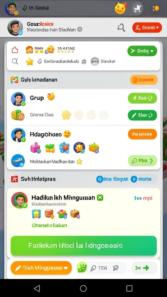 Tampilan antarmuka INDSLOT yang menarik dan user-friendly.