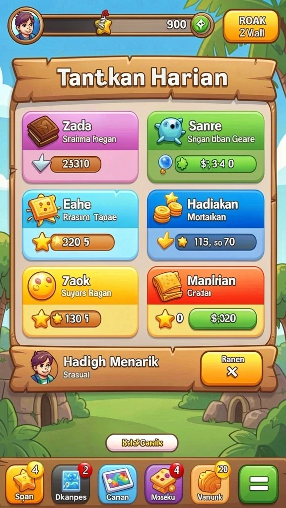 Screenshot menunjukkan karakter bertarung di arena yang dinamis.
