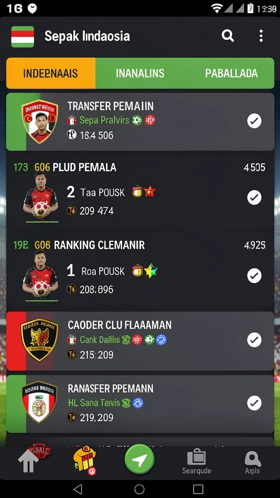 Mode permainan menantang dengan berbagai pilihan.