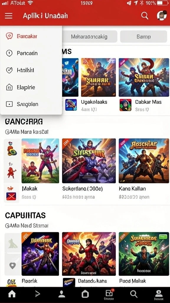 Antarmuka aplikasi yang menarik dan mudah digunakan.