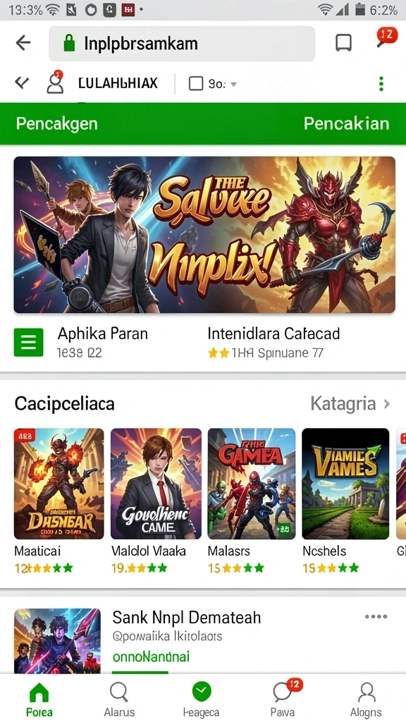 Gameplay seru dengan berbagai tingkat kesulitan.