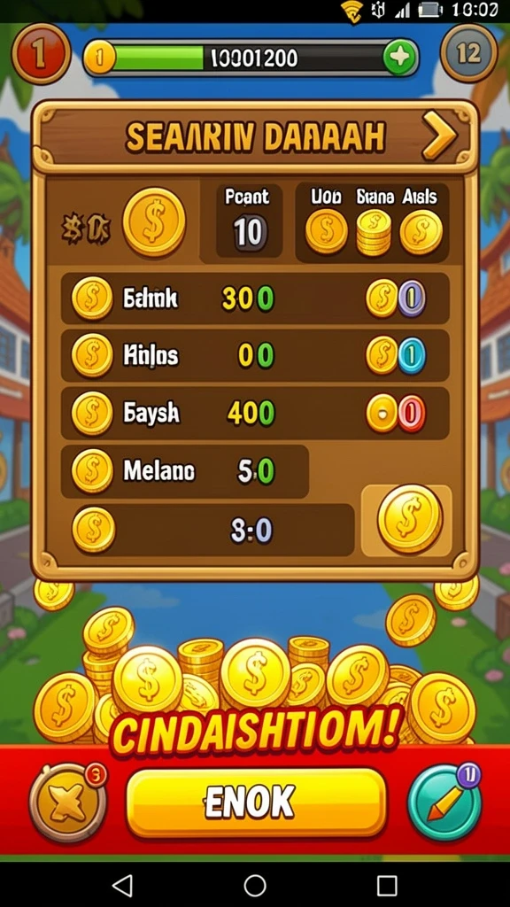 Tampilan menarik dari permainan slot klasik.