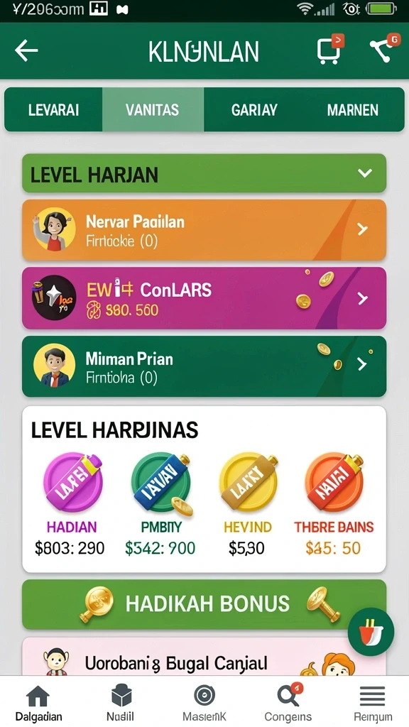 Fitur bonus menarik yang ditawarkan kepada pengguna.