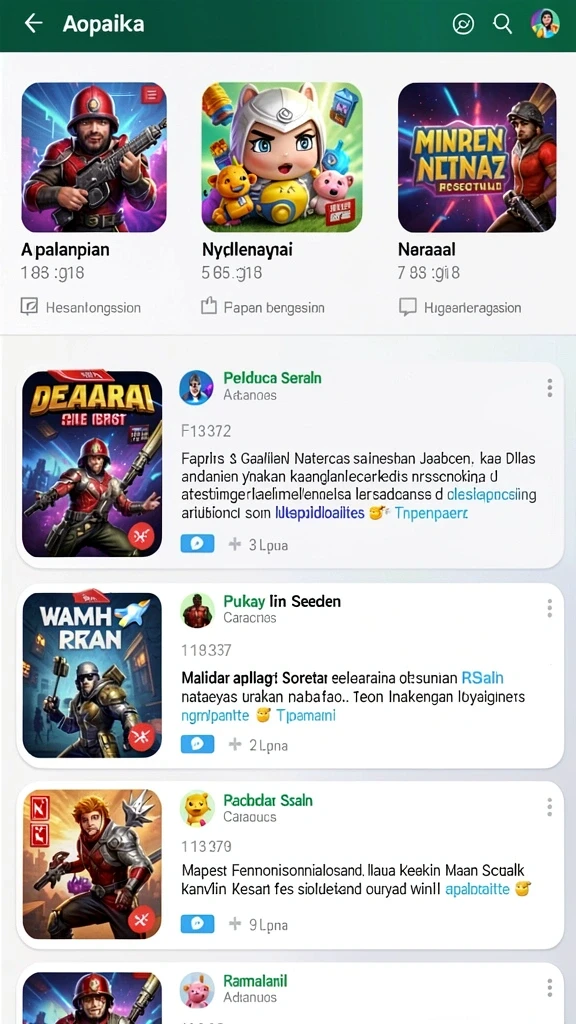 Fitur interaktif dengan teman-teman.