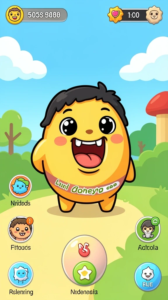 Tampilan menu utama QTGAME yang intuitif.