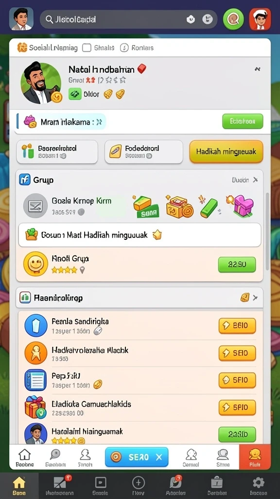 Sistem hadiah menarik setelah mencapai level tertentu.