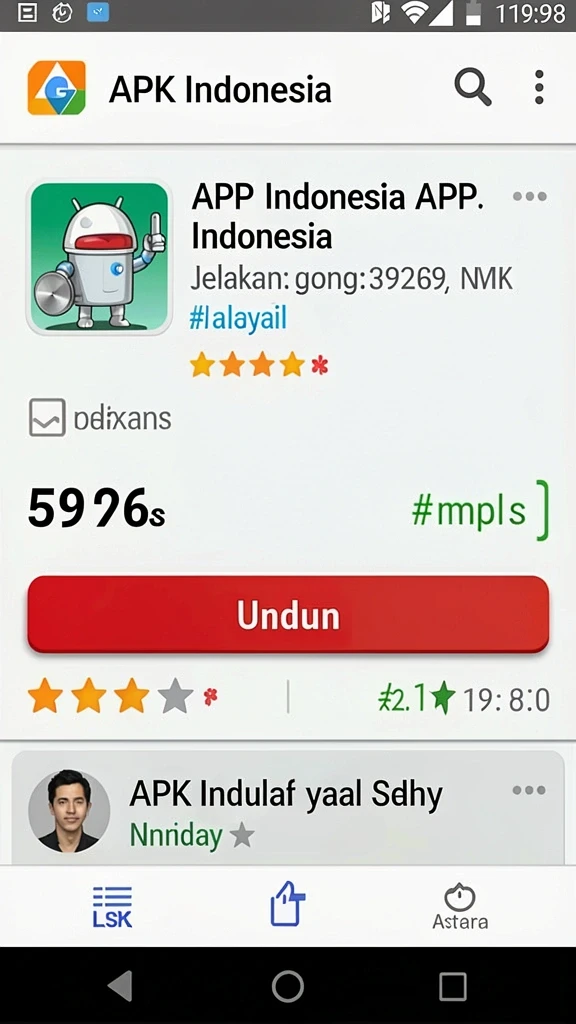 Tampilan utama yang menarik dan intuitif.