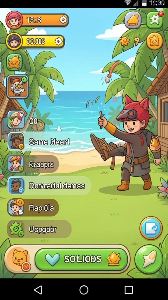 Tampilan layar utama yang menarik dengan menu yang mudah dinavigasi.