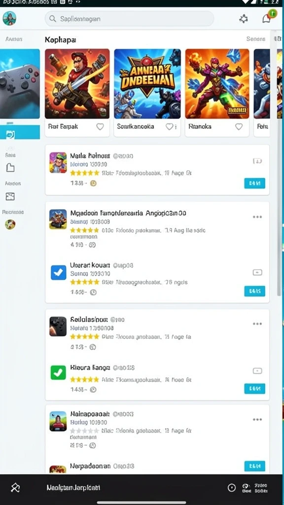 Tampilan permainan dengan grafis yang memukau dan efek suara yang menarik.