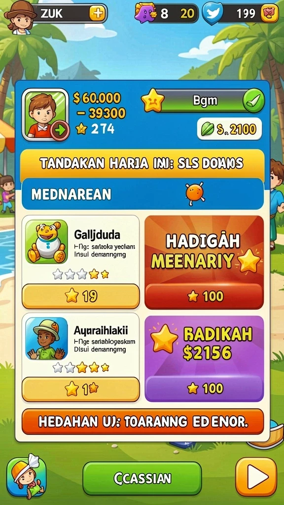 Tampilan antarmuka yang menarik dan user-friendly.