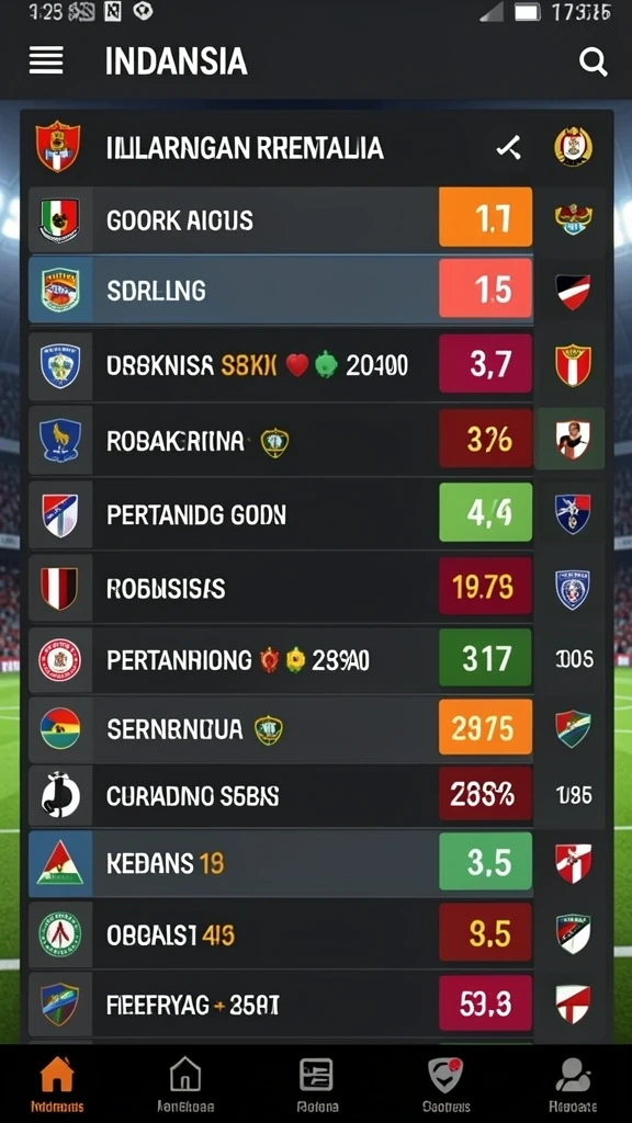 Tampilan utama yang mudah dinavigasi.